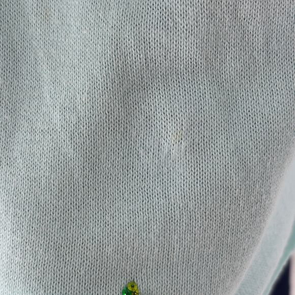 Lilly Pulitzer Whisper Blue Caralynn Sequin Pineapple Sweater - Picture 9 of 12